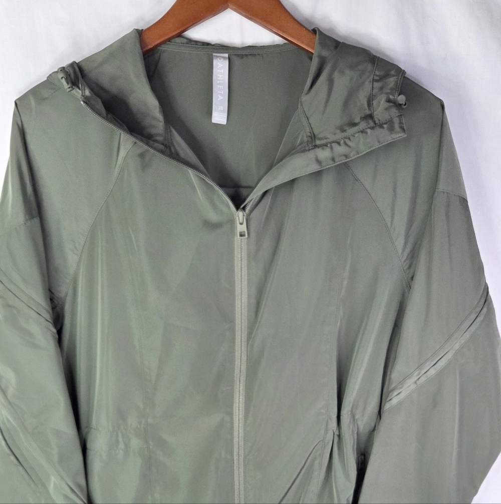 Athleta Anorak Full Zip Hooded Windbreaker Jacket Women's  Sz XS Athleisure